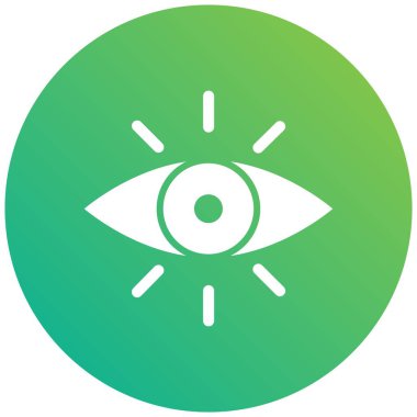 Göz Vektörü Simgesi Tasarım İllüstrasyonu