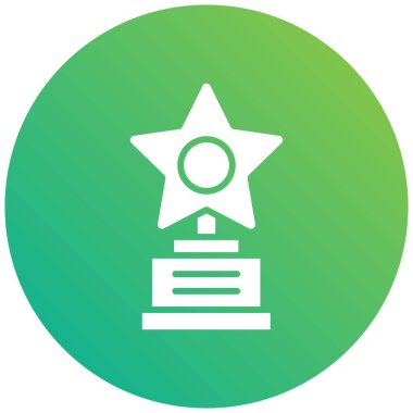 Ödül Vektörü Simgesi Tasarım İllüstrasyonu