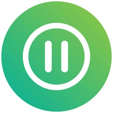 Duraklat düğmesi Vektör Simgesi Tasarım İllüstrasyonu