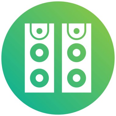 Sözcü Vektör Simgesi Tasarım İllüstrasyonu