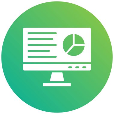 İş Raporu Vektör Simgesi Tasarım İllüstrasyonu