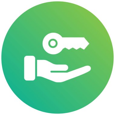 Anahtar Vektörü Simgesi Tasarım İllüstrasyonu