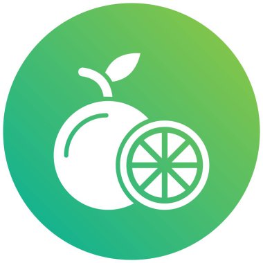 Turuncu Vektör Simgesi Tasarım Çizimi