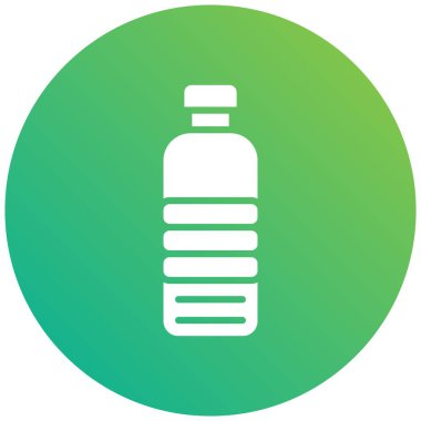 Su Şişesi Vektör Simgesi Tasarım Çizimi