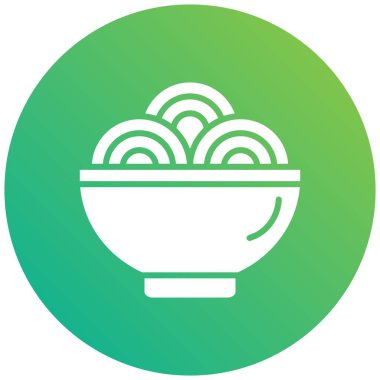 Spagetti Vektör Simgesi Tasarım İllüstrasyonu