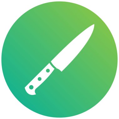 Bıçak Vektörü Simgesi Tasarım İllüstrasyonu