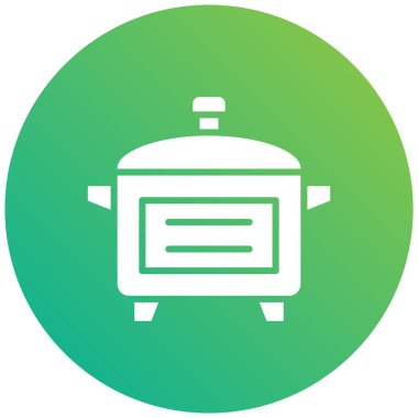 Cooker Vektör Simgesi Tasarım İllüstrasyonu