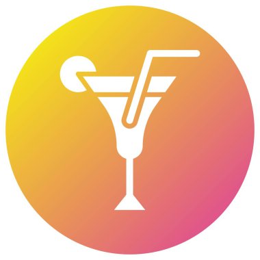 İçecekler Vektör Simgesi Tasarım İllüstrasyonu