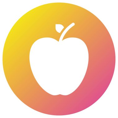 Apple Vektör Simgesi Tasarım İllüstrasyonu