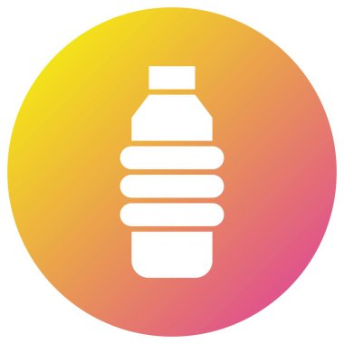 Su Şişesi Vektör Simgesi Tasarım Çizimi