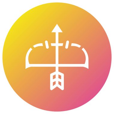 Yay Vektörü Simgesi Tasarım İllüstrasyonu