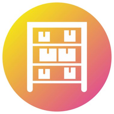 Rack Vektör Simgesi Tasarım Çizimi