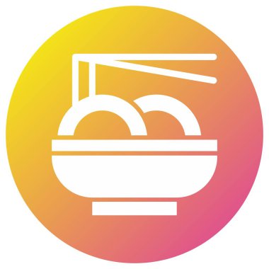 Erişte Vektörü Simgesi Tasarım İllüstrasyonu