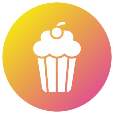 Cup Pasta Vektörü Simgesi Tasarımı