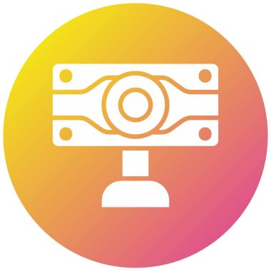 Webcam Vektör Simgesi Tasarım İllüstrasyonu
