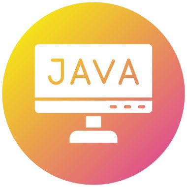 Java Vektör Simgesi Tasarım İllüstrasyonu