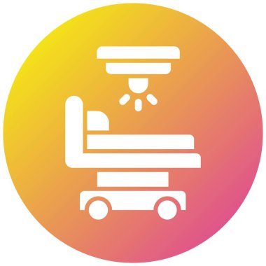 İşletim Odası Vektör Simgesi Tasarım İllüstrasyonu