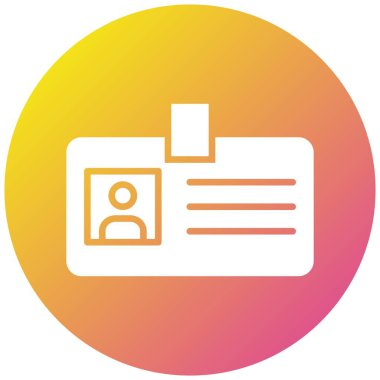 Tanımlama Vektörü Simgesi Tasarım İllüstrasyonu