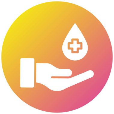 Kan Bağışı Vektörü Simge Tasarımı Çizimi