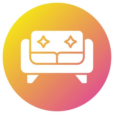 Koltuk Vektörü Simgesi Tasarım İllüstrasyonu