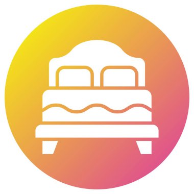 Yatak Vektörü Simgesi Tasarım İllüstrasyonu