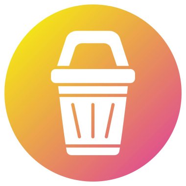 Bin Vektör Simgesi Tasarım İllüstrasyonu