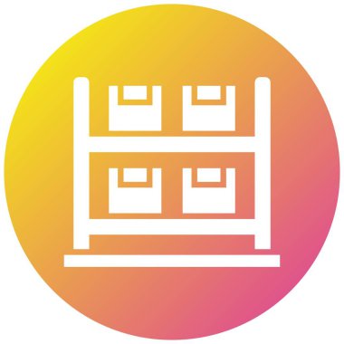 Tedarik Vektörü Simgesi Tasarım İllüstrasyonu