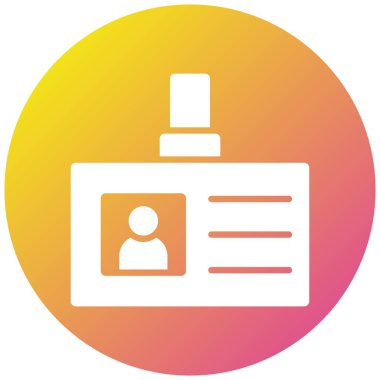 Tanımlama Vektörü Simgesi Tasarım İllüstrasyonu