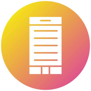 Telefon Vektörü Simgesi Tasarım İllüstrasyonu