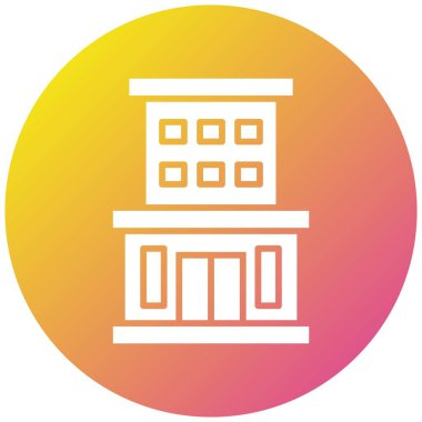 Konaklama Vektörü Simgesi Tasarım İllüstrasyonu