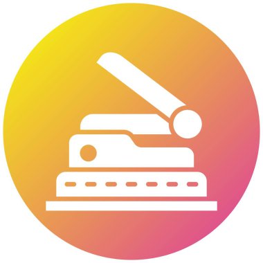 Delik Yumruğu Vektör Simgesi Tasarım İllüstrasyonu