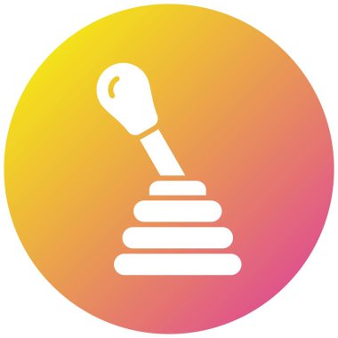 Vites Çubuğu Vektör Simgesi Tasarım İllüstrasyonu