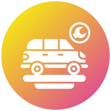 araba onarımı Vektör Simgesi Tasarım İllüstrasyonu