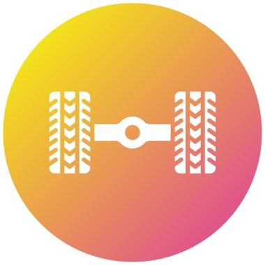 Axle Vektör Simgesi Tasarım İllüstrasyonu