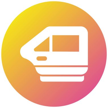 Araba kapısı Vektör Simgesi Tasarım İllüstrasyonu