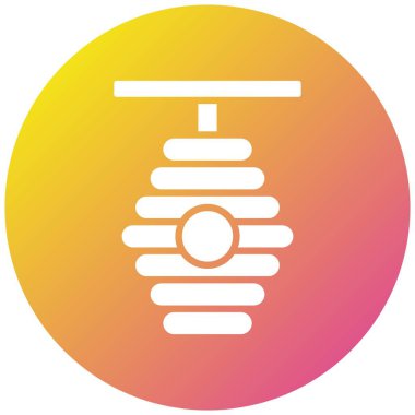 Arı Kovanı Vektör Simgesi Tasarım İllüstrasyonu