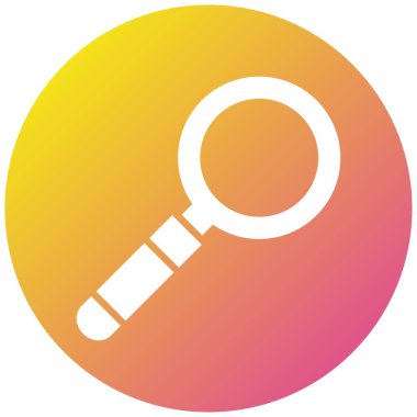 Arama Vektörü Simgesi Tasarım İllüstrasyonu