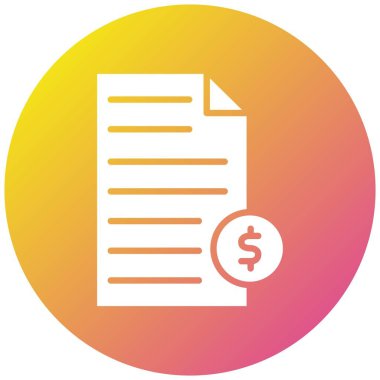 Finansal Vektör Simgesi Tasarım İllüstrasyonu