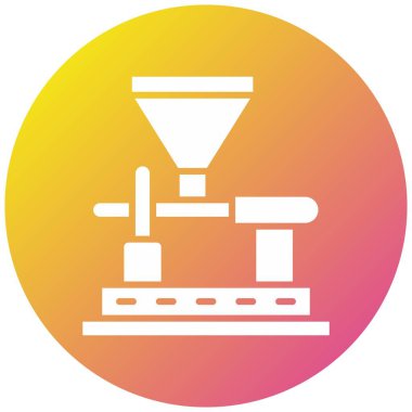 Kahve Değirmeni Vektör Simgesi Tasarım Çizimi