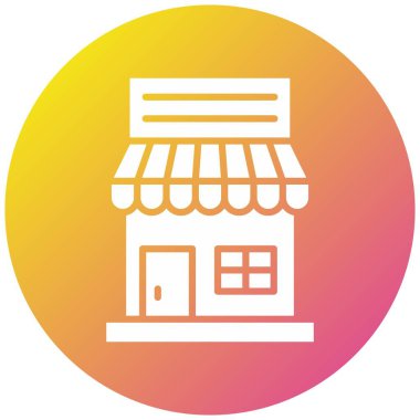 Cafe Vektör Simgesi Tasarım İllüstrasyonu