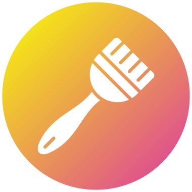 Boya fırçası Vektör Simgesi Tasarım Çizimi