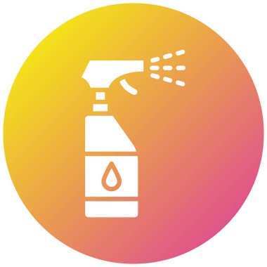 Sprey Şişe Vektörü Simgesi Tasarım Çizimi