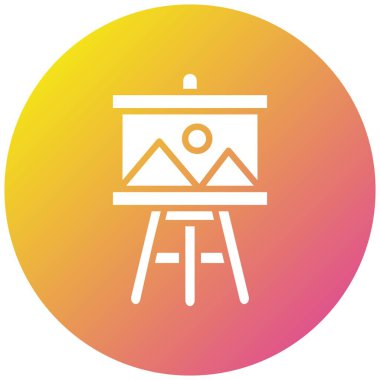 Boyama Vektörü Simgesi Tasarım İllüstrasyonu