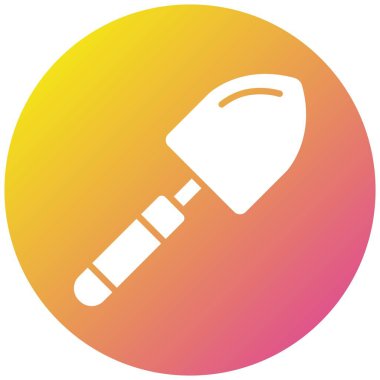 Trowel Vektör Simgesi Tasarım İllüstrasyonu