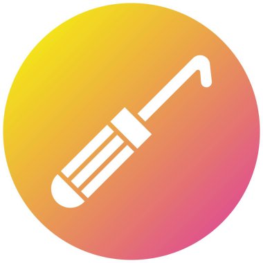 Tığ işi Vektör Simgesi Tasarım İllüstrasyonu