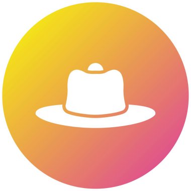 Şapka Vektörü Simgesi Tasarım İllüstrasyonu