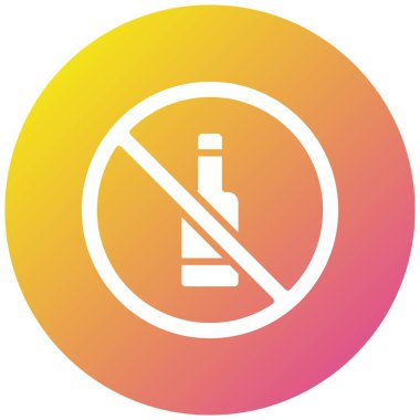 Alkol Vektörü Simgesi Tasarımı Yok