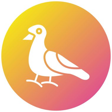 Martı Vektör Simgesi Tasarım İllüstrasyonu