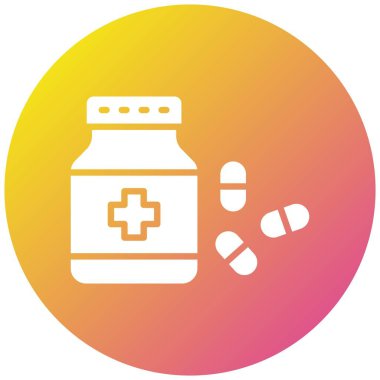 Kapsül Vektör Simgesi Tasarım İllüstrasyonu