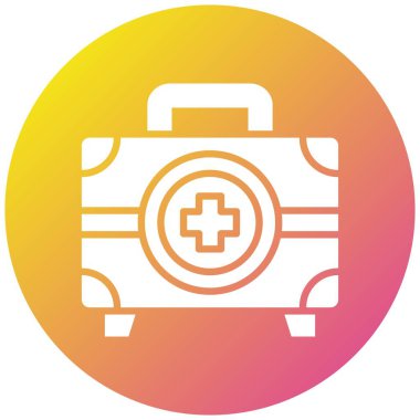 Tıbbi Kutu Vektörü Simge Tasarımı İllüstrasyonu